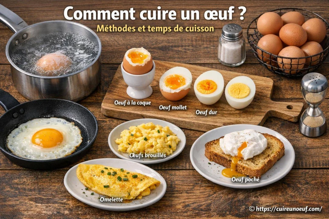 Comment cuire un oeuf ? Méthodes et temps de cuisson