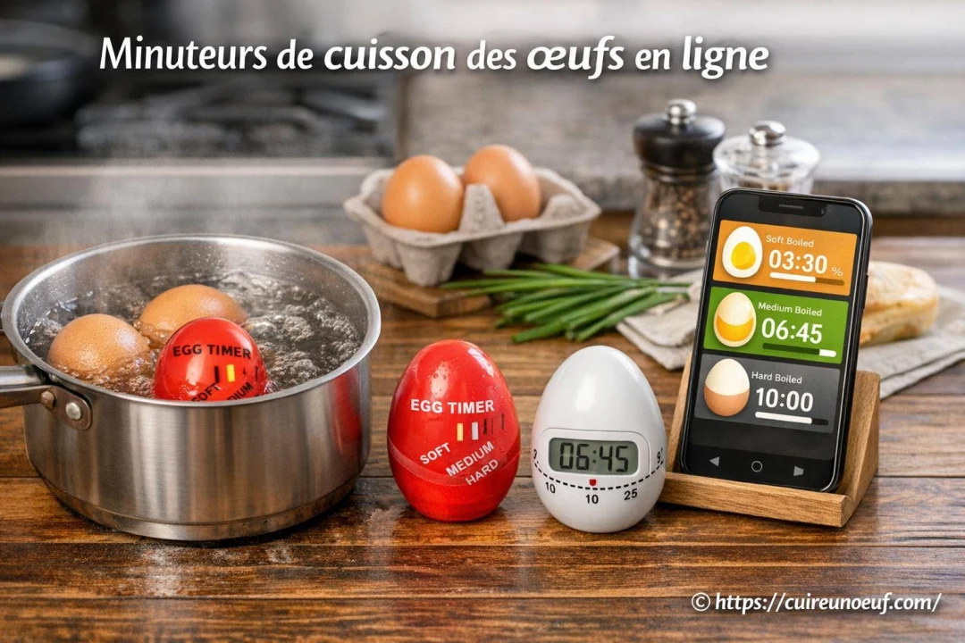 Minuteurs de cuisson des oeufs en ligne