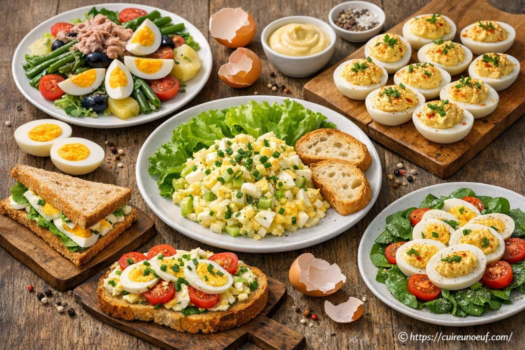 Recettes à base d'oeufs durs