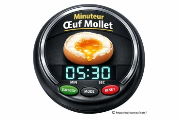 Minuteur pour œuf mollet : le temps parfait à chaque cuisson
