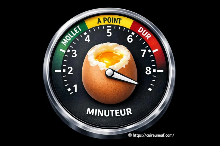 Minuteur pour oeuf à la coque : cuisson parfaite en un clin d’œil