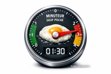 Minuteur pour œuf poché : le timing parfait pour une cuisson réussie