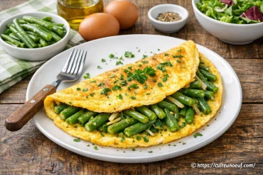 Omelette aux haricots verts : comment réussir une recette légère et savoureuse
