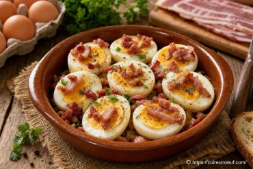 Œufs durs aux lardons : recette rustique et gourmande à découvrir