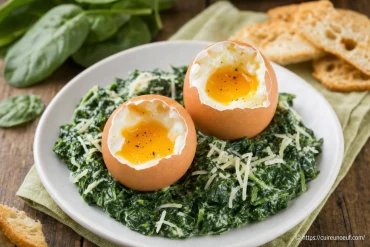 Œufs à la coque à la florentine : comment allier épinards et gourmandise