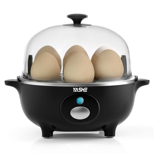 YASHE Cuiseur Oeuf, cuisinier dœufs de 360 W, 7 œufs faciles