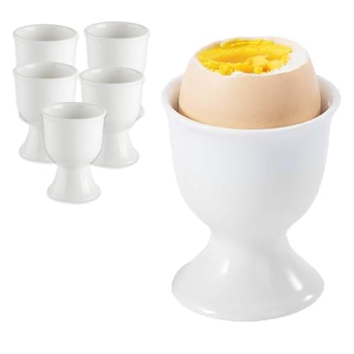 Coquetiers en Porcelaine, Lot de 6 Coquetiers en Porcelaine 