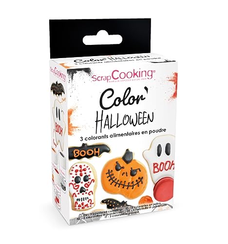 SCRAP COOKING - 3 Colorants Artificiels en Poudre Halloween 