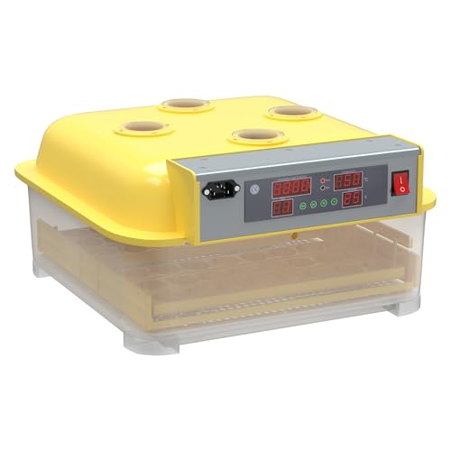 Wiltec Couveuse automatique – 160 W – pour 48 oeufs – avec 4