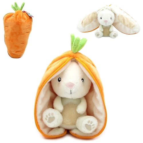 FLIPETZ Les DÉGLINGOS Doudou Gadget Le Lapin/Carotte - Lapin